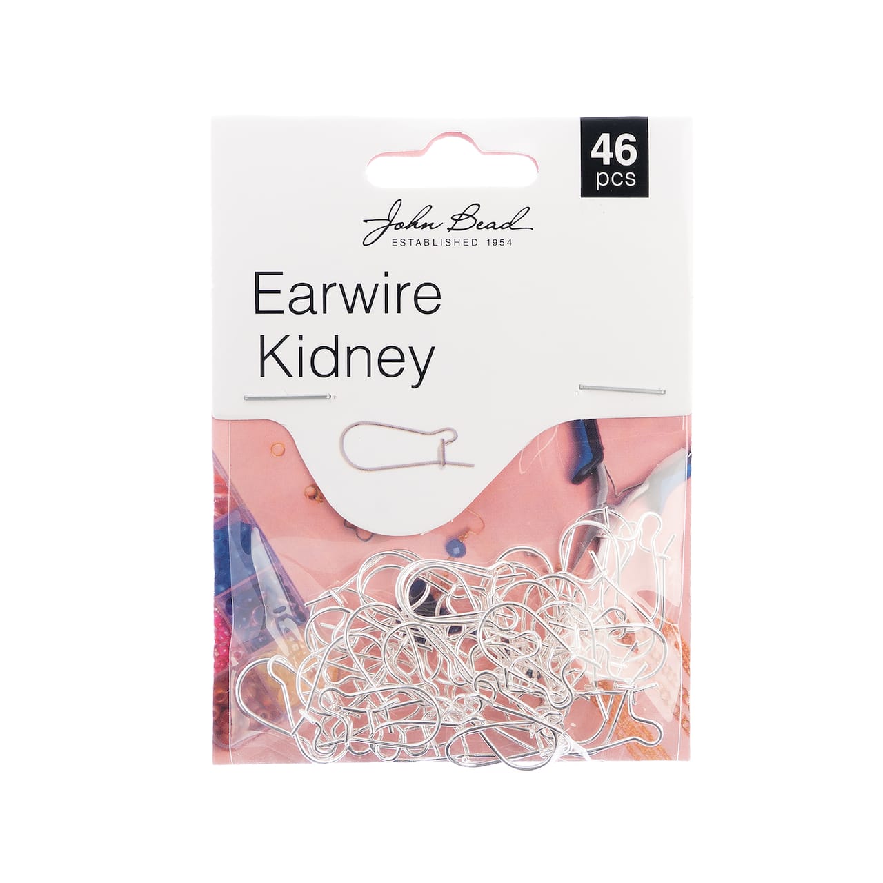 John Bead Must Have Findings 19mm Kidney Earwire, 46ct.